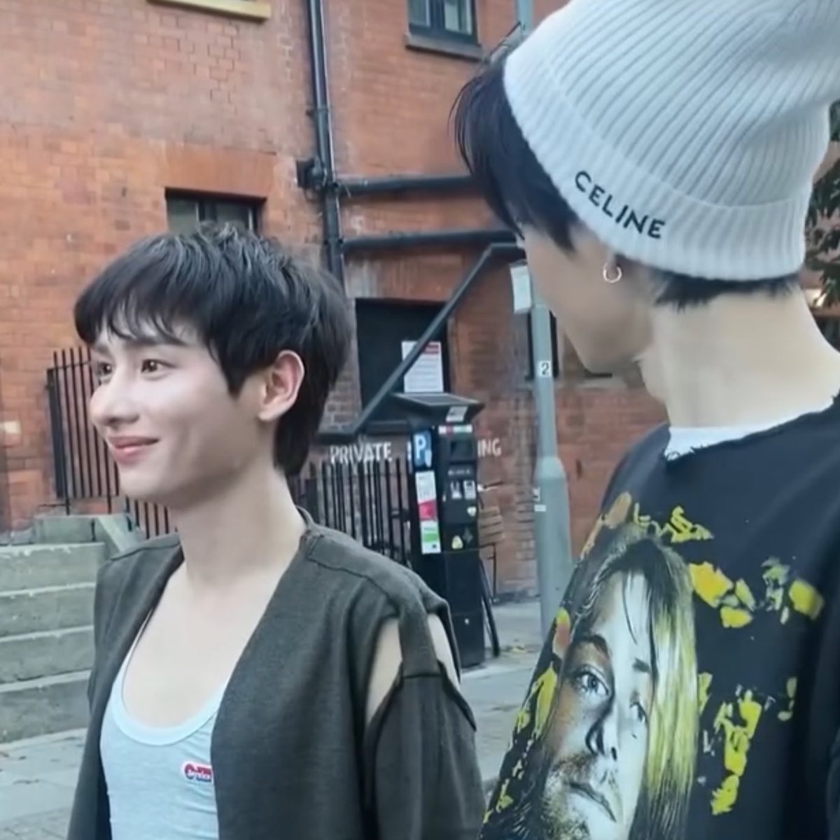 jumpapol's tweet image. literally 10 years of being partners and gun still can’t hold a goddamn eye contact with off without getting shy