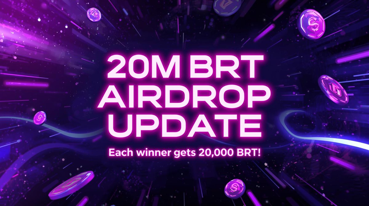 becwentan's tweet image. 🚀 Big update!
#Brainita airdrop boosted 5.1M → 20M BRT 🎁
Each winner now gets 20,000 BRT 💥
We’ll pick 17 wallets/day till we reach 1,000 wallets 🪂
Thanks for the love — let’s grow together! ❤️‍🔥

#BRT #Solana #Airdrop #CryptoCommunity