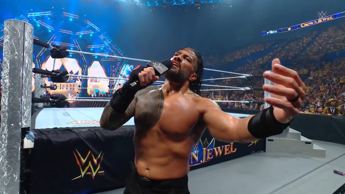 RomanRSource's tweet image. #RomanReigns #RomanEmpire #TheOTC #OTC #TribalChief #WWE #WWECrownJewel