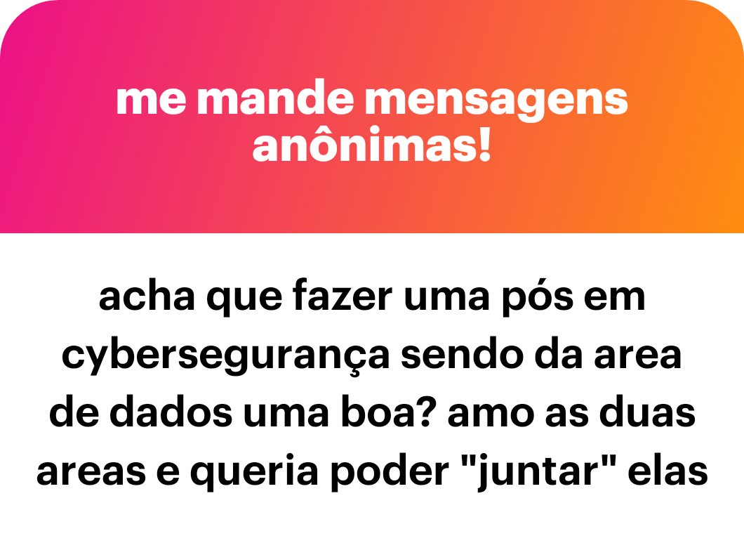 sooftware_'s tweet image. Acho até interessante mas depende do seu objetivo de carreira. 

1. Os cargos que você quer aplicar pede essa graduação em ambos?
2. Um curso/certificação reconhecida em segurança já seria o suficiente?

Fazer a pós lhe traria sim benefícios é só ver se pra vc faz sentido