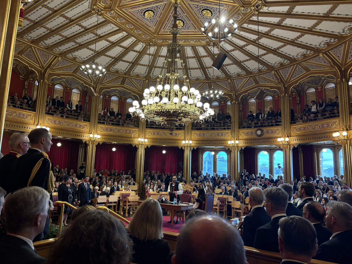 IrlAmbOslo's tweet image. It is always a privilege to attend the Opening of Parliament. It’s a combination of tradition, symbolism and a clear demonstration of Norway’s enduring commitment to democracy

Congratulations also to all of the new Deputies elected for their first term
#Stortinget