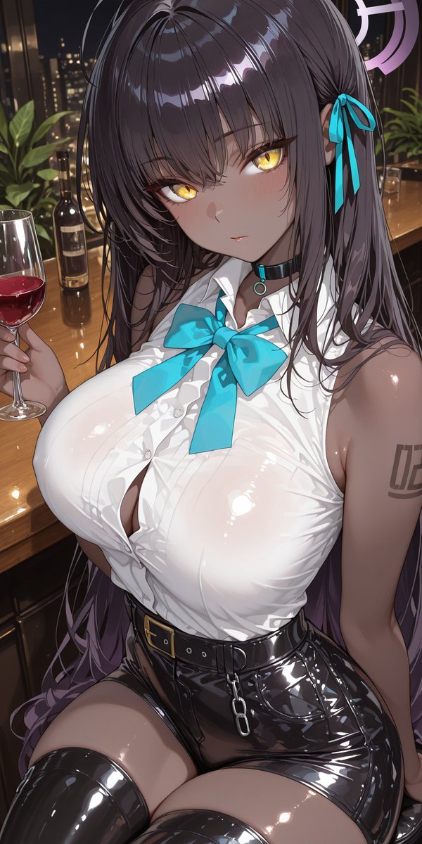 AI_Asayake's tweet image. 🖤💜🍷

#ブルーアーカイブ #BlueArhcive