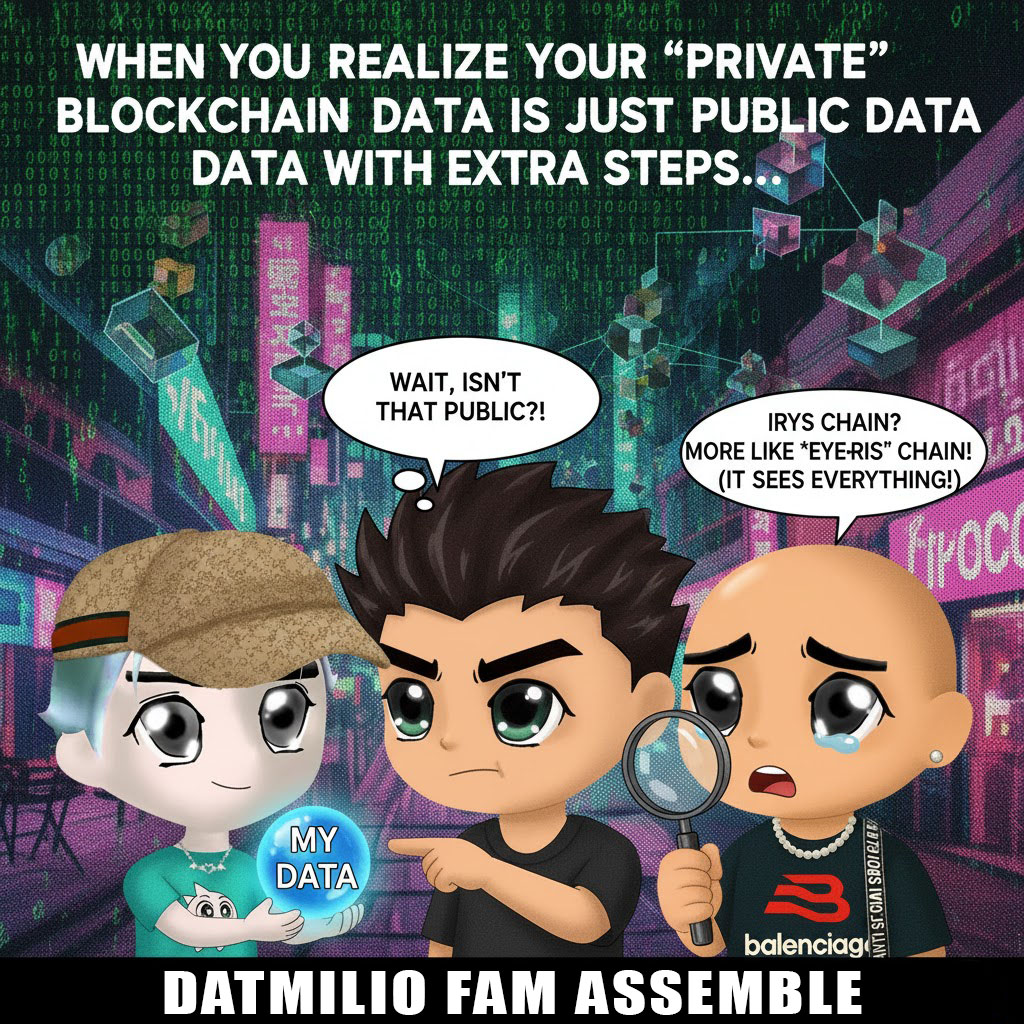 dropnftgem's tweet image. Adopt a @datamilioNFT as it can see everything onchain 🥰

#DatamilioMemeContest