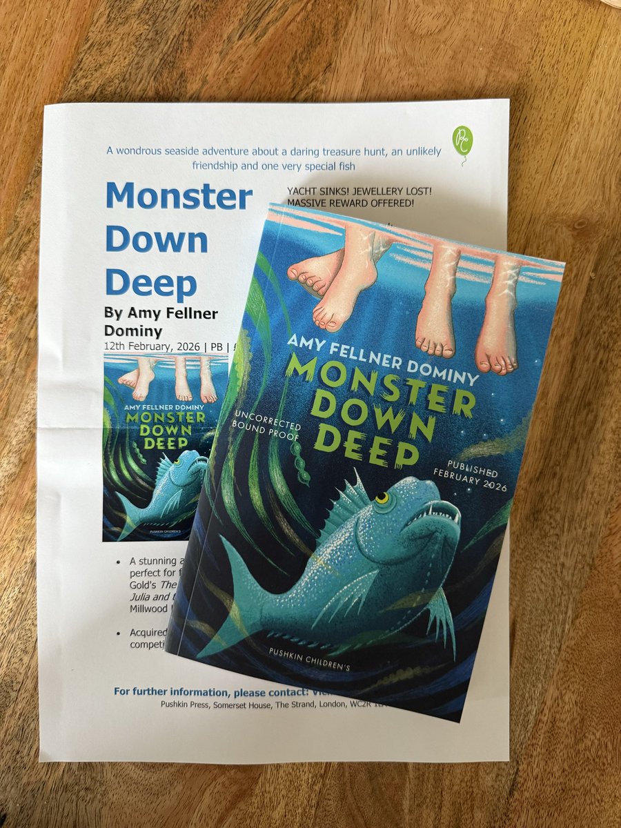 KevC46's tweet image. Massive thanks to @vickiberwick @sarahodedina and  the lovely team @PushkinPress for this stunning copy of #MonsterDeepDown by #AmyFellnerDominy Absolutely cannot wait to read this 💚🙏🏻😊