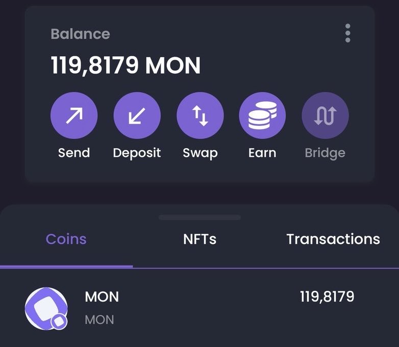 If you are out of test MON , Drop ss and addy below.
I am sending some .

gMonad and gMonad