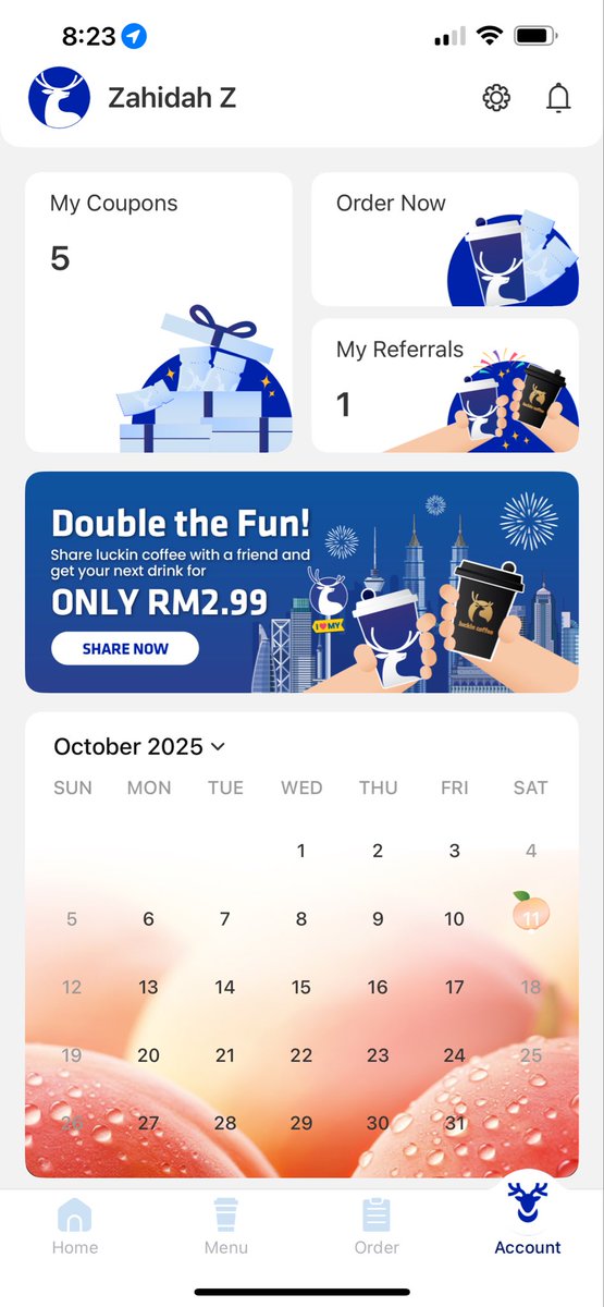Zhdh_Z's tweet photo. Kitanya baru try Luckin Coffee 😙
Sedap jugak eh! Du la RM2.99 je! 

Korang dah try ke?

Kalau belum &amp; baru nak cuba, boleh use my referral code &amp; u akan dpt 5 coupon (incl first air RM2.99 je!)🥰

https://t.co/P5Aa0Eijtn

Tekan je link ni,register &amp; nanti baru download apps 😉 https://t.co/WtpoGb1VHK
