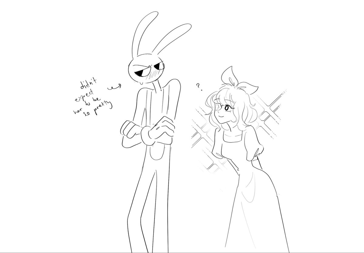 Bunnydoll meets their human au😋