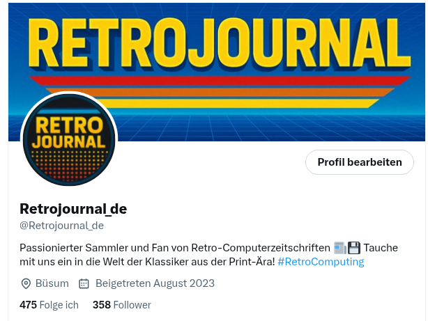 Retrojournal_de's tweet image. Kurz vor der 400-Follower-Marke – und kein bisschen Streit in der Timeline. 😄
Danke an alle, die Retro so friedlich, nerdig und liebevoll feiern wie ich.
So mag ich’s! 🕹️📚💾
#RetroComputing #Community