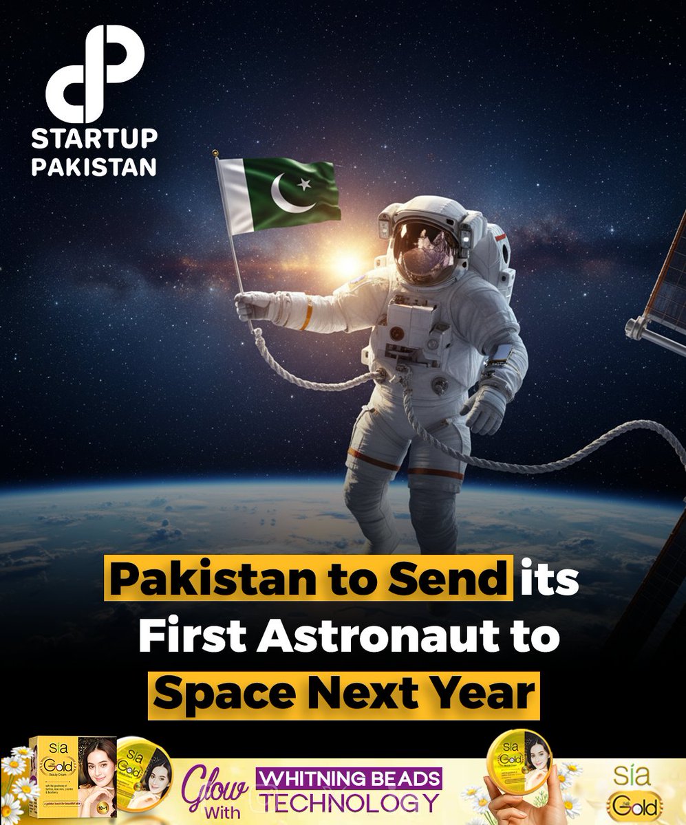 PakStartup's tweet photo. Pakistan is set to make history by sending its first astronaut into space in 2026.
Image is AI Generated and is just for reference.
For Further Info: https://t.co/W8f449ZYWW
#PakistanSpaceMission #SUPARCO #Astronaut2026 #ChinaSpaceProgram #SpaceExploration https://t.co/9AgJezRXdr