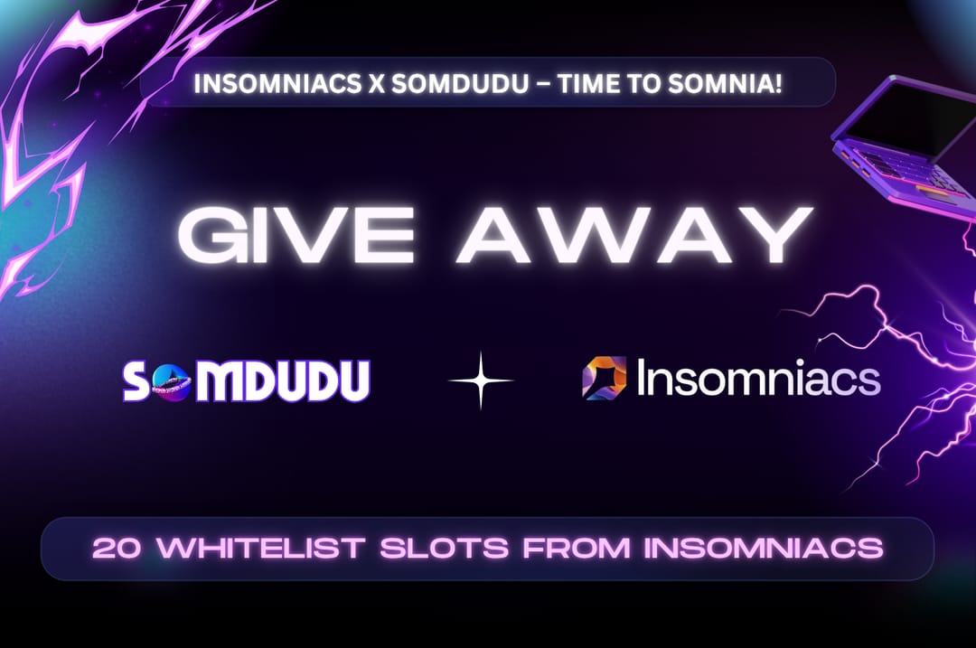 Somdu_du's tweet image. GSomnia! We&apos;re thrilled to announce a new giveaway to celebrate our partnership with @insomniacs_clvb! 🎉

Join the Insomniac x Somdudu Campaign to increase user engagement and visibility for both communities.

What&apos;s in it for you?🏆
20 Whitelist (WL) slots from…