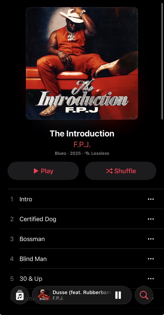 #1 #Blues album on #AppleMusic Blessed to be able to mix and master the entire project. Also #TheUnionMusicGroup produced 2 tracks on here 🔥🔥🔥🔥🎶 Big thanks and congrats #FPJ