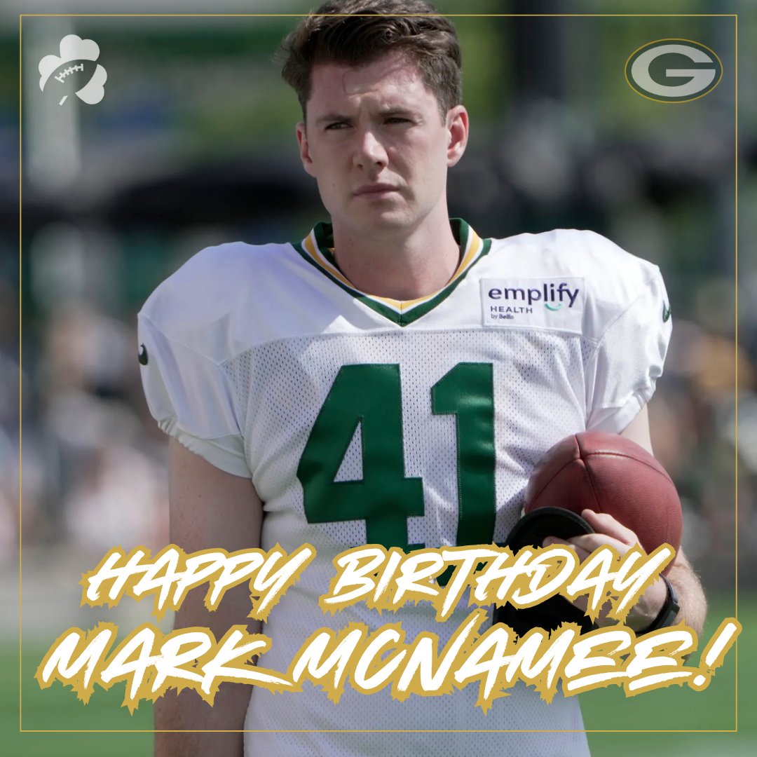 Happy birthday Mark! 🏈☘️

Hopefully you get your first NFL start this weekend