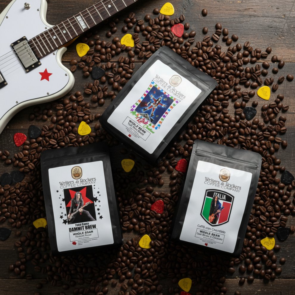 Todd Kerns: Greatest Sips Collection The Ultimate Rock ’n’ Roast Experience – 3 Blends. One Legend.
Turn up the volume on your mornings with a coffee lineup worthy of a world tour. Introducing a powerhouse trio of handcrafted blends inspired by the legendary rocker himself.