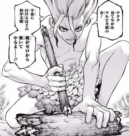 yominokuni140's tweet image. 【超悲報】

フェミ「(Dr.STONEを見て)なんであんな意味無く女の子のミニスカとか胸の大きさに拘るんだろう」
↓
フェミ「調べてみたら女の子だけ露出してて下品で気持ち悪い悪趣味な絵だった…少年漫画ってもう性犯罪者養成漫画になってる」
↓
「男キャラも普通に露出してる」とツッコミ殺到←今ここ