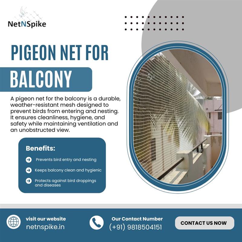netnspike's tweet image. 🕊️ Tired of pigeons messing up your balcony?
Install pigeon nets by NetNspike!
✅ No bird entry
✅ Clean &amp;amp; hygienic space
✅ Protection from droppings &amp;amp; diseases

📞 +91 9818504151
🌐 netnspike.in
👉 Contact us now!
#PigeonNet #CleanBalcony #NetNspike