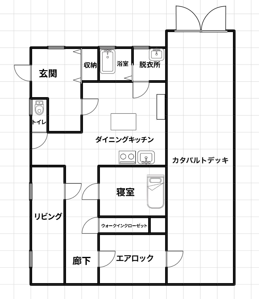 UdPhrq's tweet image. 先日、友人が引っ越しをするために家を買ったそうなんですが、間取りに違和感を感じたので確認してほしいと言っていました

画像は送られてきた間取りです

ー体どこが変なのでしょうか