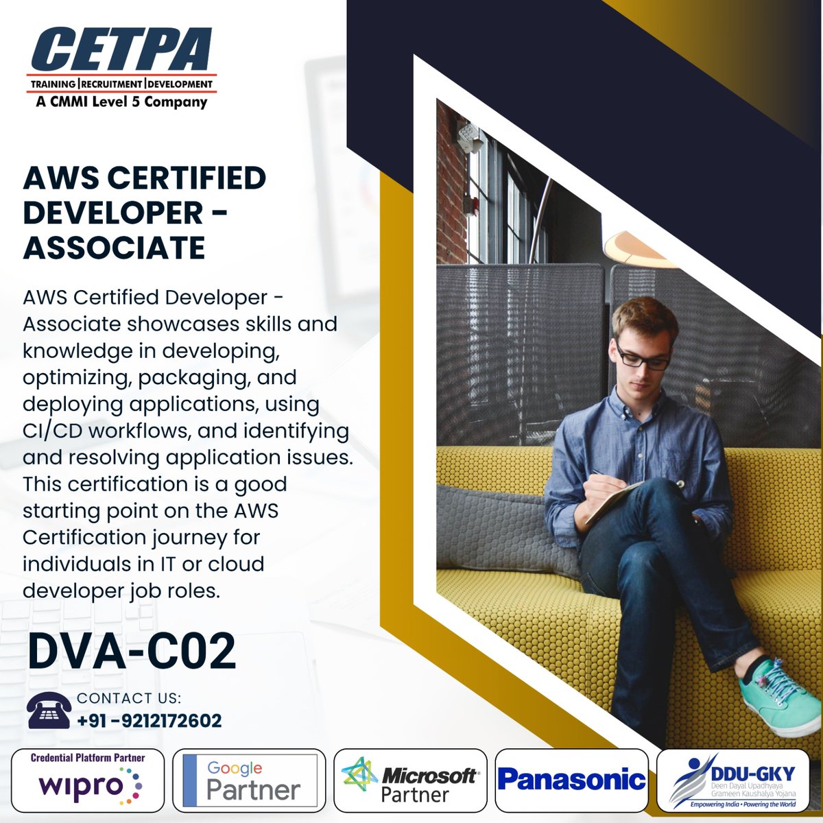 cetpainfo's tweet image. Kickstart Your Cloud Career with AWS Certification! Become an AWS Certified Developer Associate and gain in demand skills in app development, CI/CD workflows, and cloud deployment.
.
Apply Now:cetpainfotech.com/technology/mic…
.
#awsdeveloper #cloudcomputing #awscertification #awsassociate