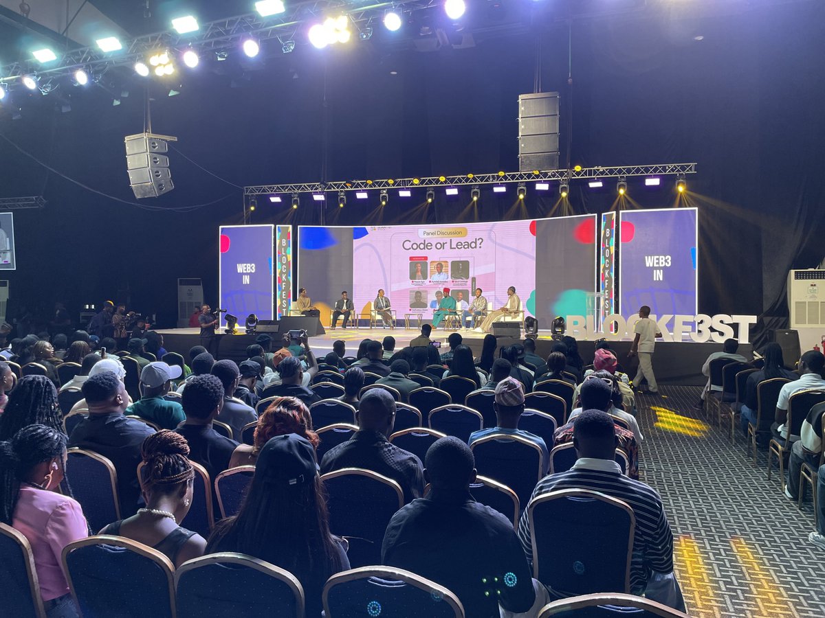 Web3Bridge's tweet image. Mr. Ayo is live on his panel session at @blockfestafrica dropping gems 💎 especially for founders! 🚀💪
