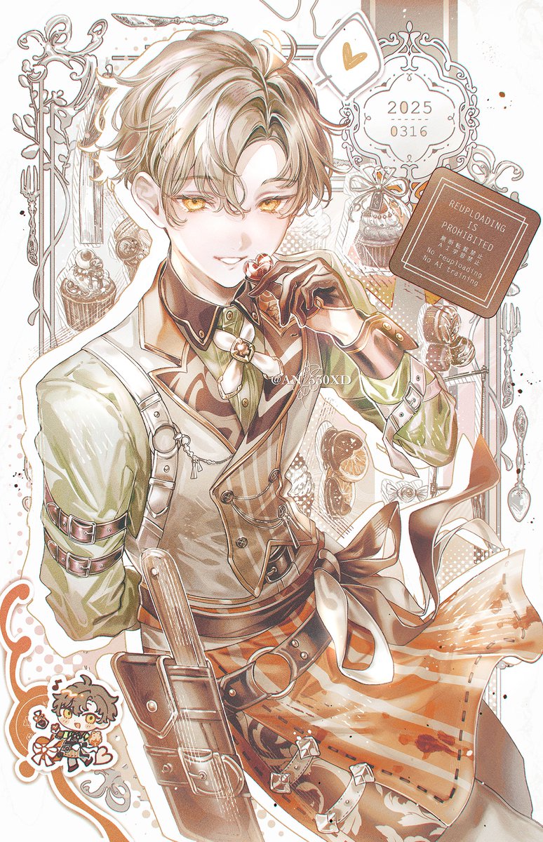 #一次創作祭り秋の陣2025
#三連休はフォロワーさんが増えるらしい 

創作男子描いてます✒️🍁 