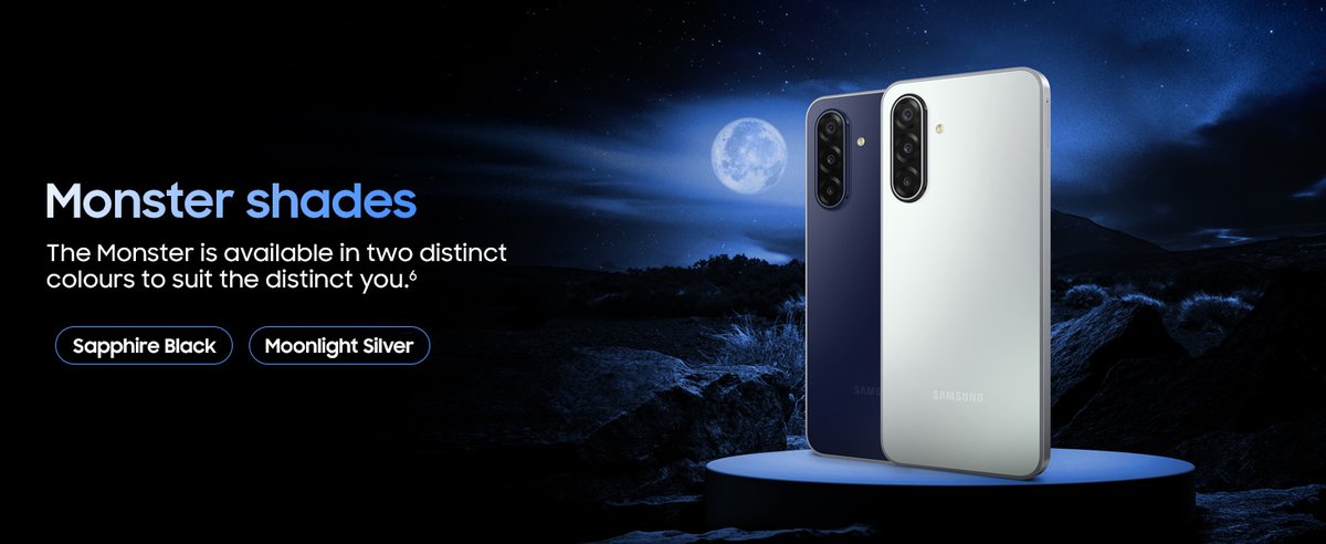 stufflistings's tweet image. Q2. Which color variant of the Samsung Galaxy M17 would you want to win?
A. Sapphire Black
B. Moonlight Silver
#SamsungGalaxyM17 #MonsterInMotion #LoveForMonster
