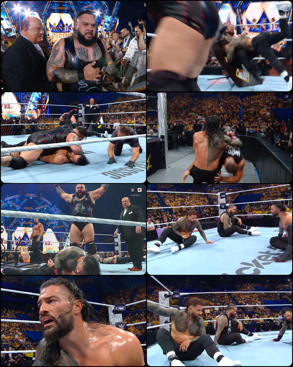 Wrestlish_WAR's tweet image. Congratulations to Bronson Reed for successfully defeating Roman Reigns in his home Australia 👏👏👏

He is the only second man to Pin Roman in Singles Match in last 5 years 💪💪💪

OTC is very disappointed in The Usos for their intervention 👀👀👀
#WWECrownJewel