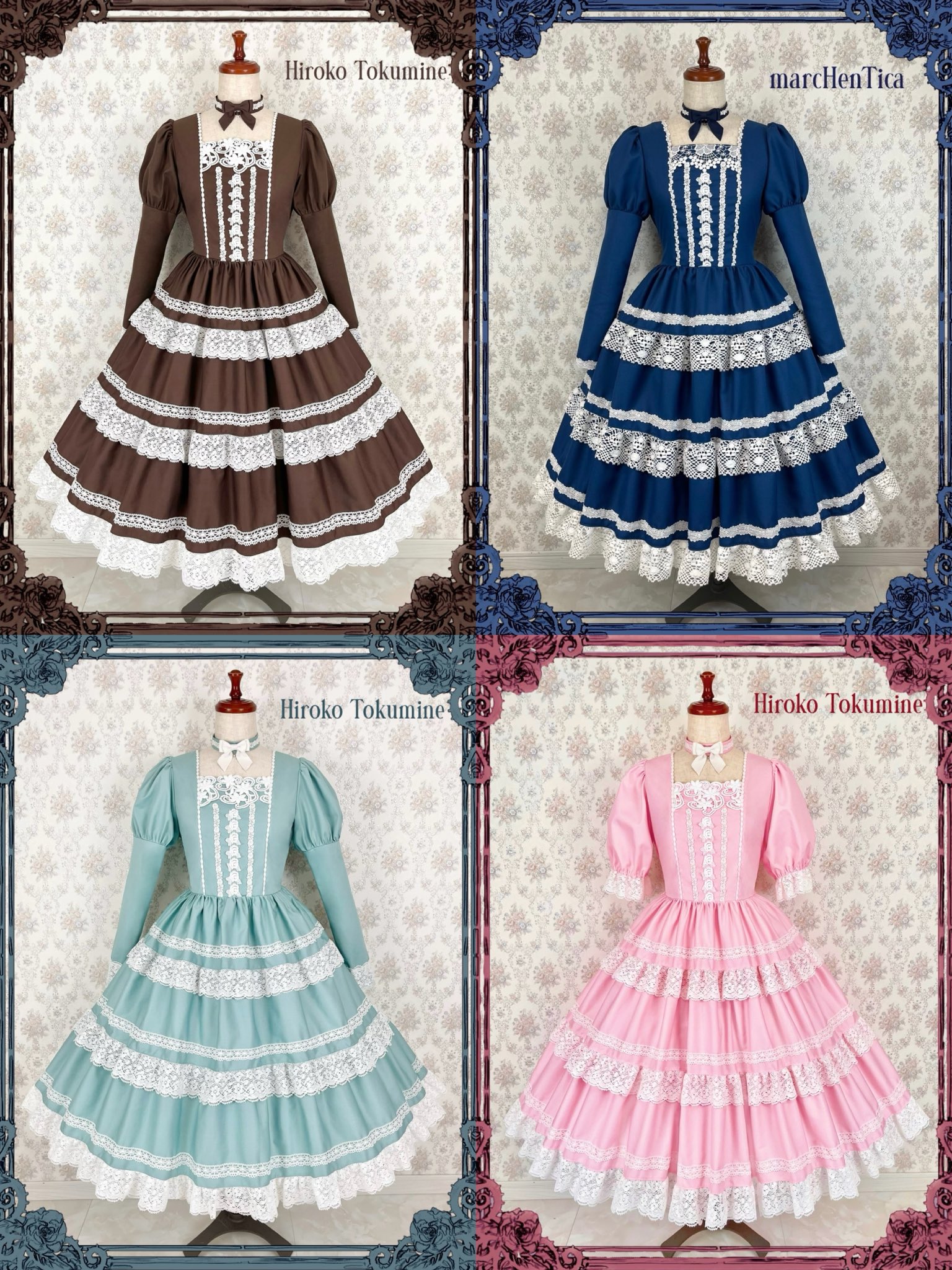 marchentica hirokotokumine ノワールワンピース one-piece dress | HirokoTokumine