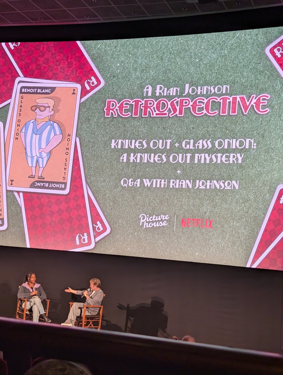 I could listen to Rian Johnson and Nia Dacosta talk about films for hours and hours and hours.

<a href="/rianjohnson/">Rian Johnson</a> you are my king