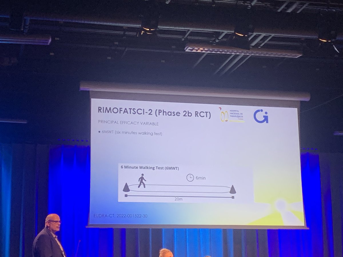 Today Dr. Antonio Oliviero presented the results of the multicentric phase IIb clinical trial (<a href="/HNParaplejicos/">H. N. Parapléjicos</a> &amp; <a href="/IGuttmann/">INSTITUT GUTTMANN</a> ) showing promising effects of Rimonabant in improving walking endurance in paraplegia #ISCoS2025 #SCI #Neurorehab #Rimonabant <a href="/idiscam/">IDISCAM</a> <a href="/FENNSIgroup/">FENNSI</a>