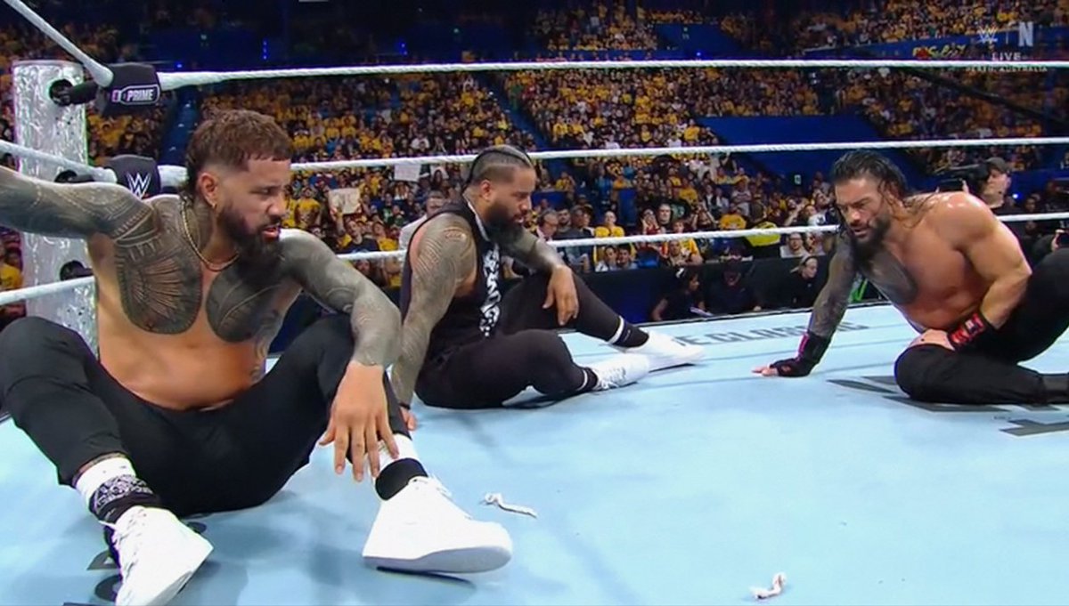 ProWFinesse's tweet image. &quot;I don&apos;t wanna see y&apos;all till Christmas&quot; - Roman Reigns 

Howling.