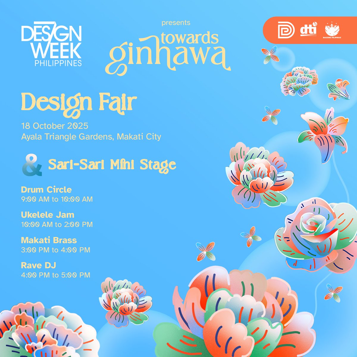 DTIDesignCenter's tweet image. Be part of a community designing a more flourishing future.
Visit our website for more details and register now: 
designcenter.gov.ph/design-week-ph…
#DesignWeekPhilippines #DesignWeekPH #DWP2025 #TowardsGinhawa