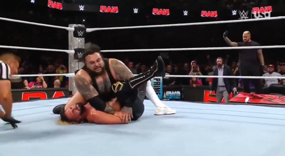 MichaelSFNR1's tweet image. WWE being high on Bronson Reed makes me extremely happy.
Look at the main eventers he has pinned just in the past 11 months alone even with 6 months out due to injury.