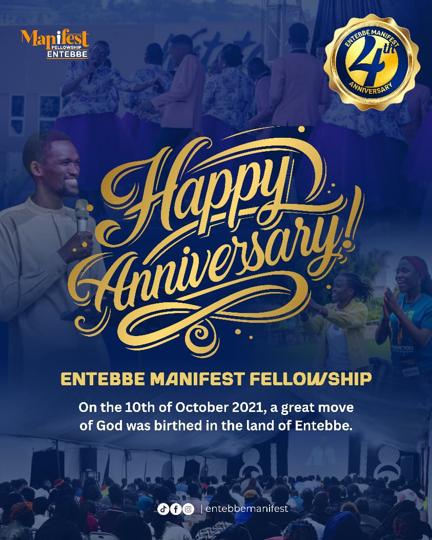Shannel03979515's tweet photo. _Happy 4th Anniversary, Entebbe Manifest Fellowship!_
#EntebbeManifestAt4
#WorksGrounds
#Phaneroo https://t.co/8AwVck3iI3