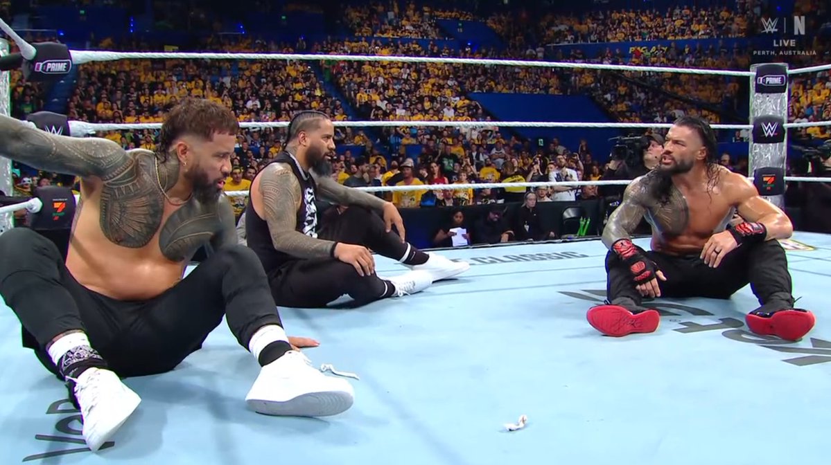 SeanRossSapp's tweet image. ROMAN REIGNS HAS BEEN A HEEL SINCE 2020 AND IT HAS NOT CHANGED. HE IS STILL TERRIBLE AND UNGRATEFUL TO THE USOS!!!!