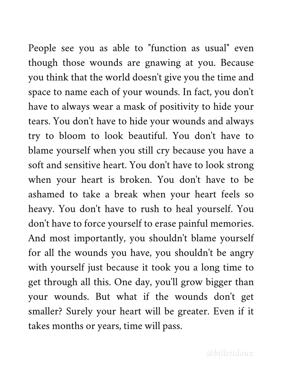 billeitdoux's tweet image. A letter to people who carry their wounds with grace, even when the weight feels unbearable.
