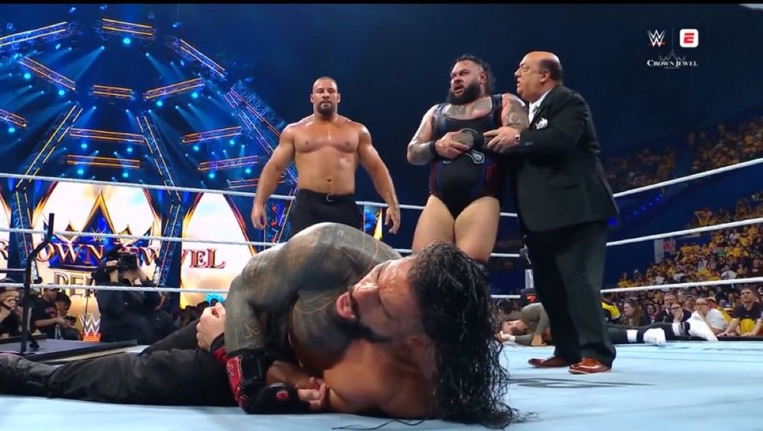 WrestlePurists's tweet image. Only two wrestlers have pinned Roman Reigns in singles matches this decade
• Cody Rhodes
• Bronson Reed
#WWECrownJewel