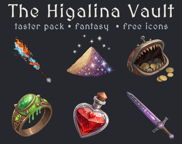 higalinavault's tweet image. Want some FREE game assets? 🎁

We just launched our Adventurer Starter Pack! Grab 34 Fantasy icons for your RPGs. Commercial use is included, no attribution needed.

Get your free treasure chest here:

higalina.itch.io/the-higalina-v…

#gamedev #indiedev #gameassets #freebie #itchio