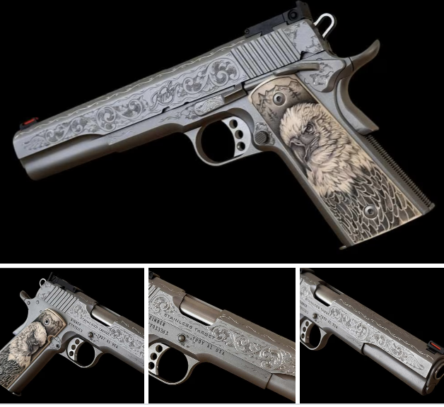 GunBroker's tweet photo. ✨ Kimber 1911 Stainless Target (Long Slide) — Hand-Engraved
🔗 View full listing & photos: https://t.co/c58I7nz3s3
Master engravings by Vintage Engraving Co. Chambered in .45 ACP.
#Kimber1911 #CustomEngraving @kimberamerica https://t.co/yFv1jdJjO9