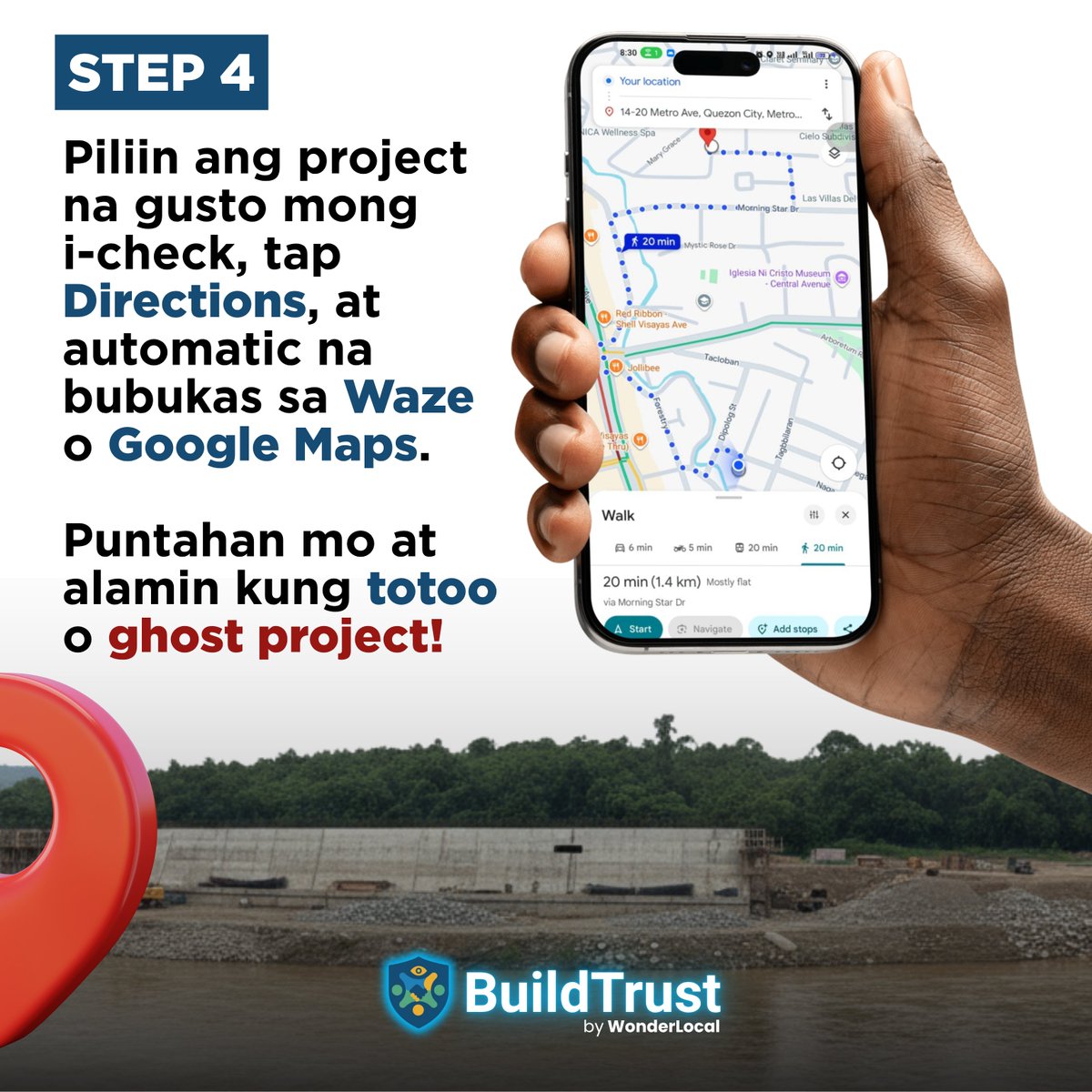 buildtrustph's tweet image. 👀Gusto mong malaman kung may flood control project malapit sa’yo? 💧

📍Hanapin, i-locate, at puntahan gamit ang #BuildTrustPH

Baka ‘yung nakikita mo araw-araw, ghost project pala! 👻

👉 Subukan: buildtrust.ph

Data from sumbongsapangulo.ph

#TransparencyPH