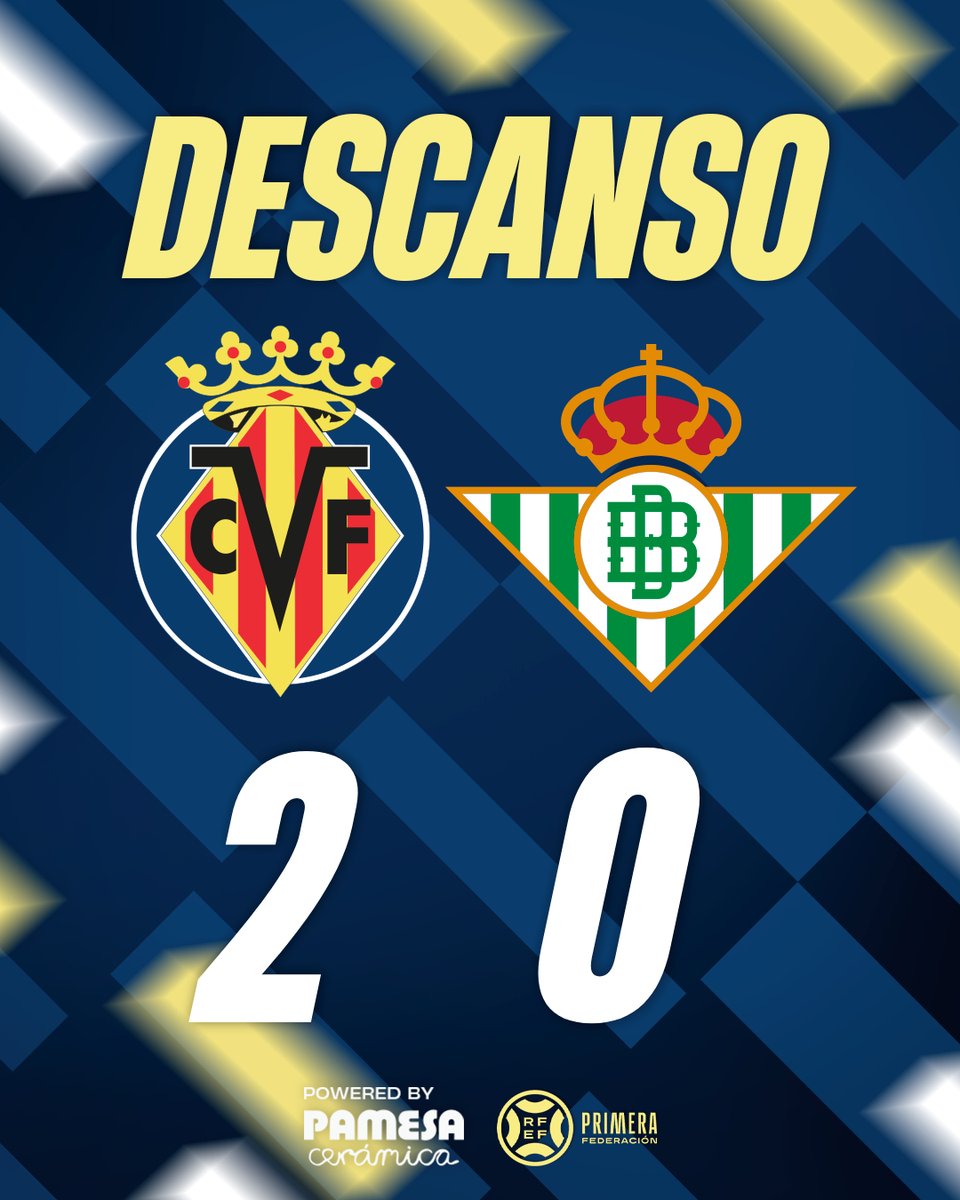 CanteraGrogueta's tweet image. ¡Final de una gran primera parte del Mini Submarino con goles de Valou y Álex Rubio!

#VillarrealBBetisDeportivo
