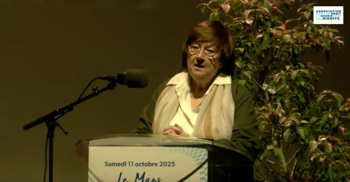 💬 "La Belgique, un exemple à suivre" par Jacqueline <a href="/herremans_/">Jacqueline Herremans</a>, présidente de l'#ADMD belge.
Une loi votée il y a bientôt 25 ans. Une loi d'humanité qui donne le choix à chacun de pouvoir choisir sa #FindeVie. Oui, il s'agit bien d'un exemple à suivre. Les Français n'en peuvent