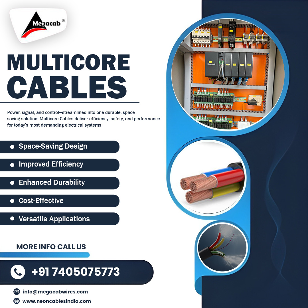 neoncables's tweet image. Power. Performance. Precision.
Megacab Multicore Cables are engineered for today’s high-performance electrical systems.
#MulticoreCables #ElectricalSolutions #HighPerformanceCables #DurableDesign #IndustrialEfficiency #PowerAndControl #ElectricalEngineering #SmartConnectivity