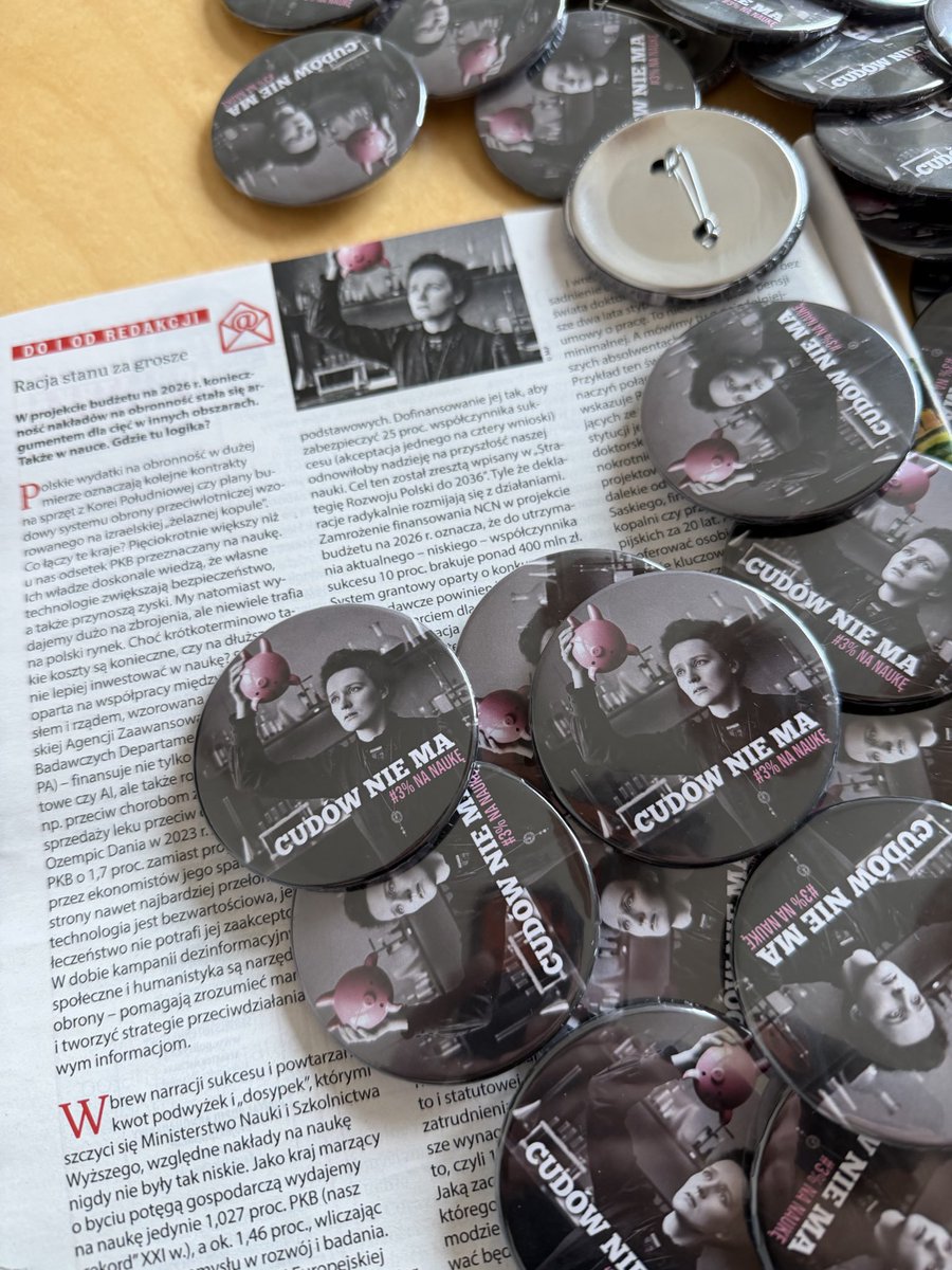 Cudów nie ma! Nauka to Polska racja stanu #PokolenieNCN #3procentNaNauke #NCNtoTlen <a href="/NCN_PL/">Narodowe Centrum Nauki</a> <a href="/MNiSW_GOV__PL/">Ministerstwo Nauki i Szkolnictwa Wyższego</a> <a href="/MarcinKulasek/">Marcin Kulasek</a> <a href="/donaldtuskEPP/">Donald Tusk</a>