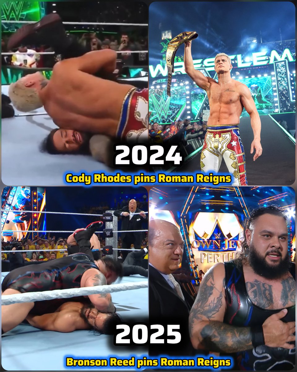 Wrestlish_WAR's tweet image. Congratulations to @BRONSONISHERE for successfully defeating Roman Reigns in his home Australia 👏👏👏
He is the only second man to Pin Roman in Singles Match in last 5 years 💪💪💪
#WWECrownJewel