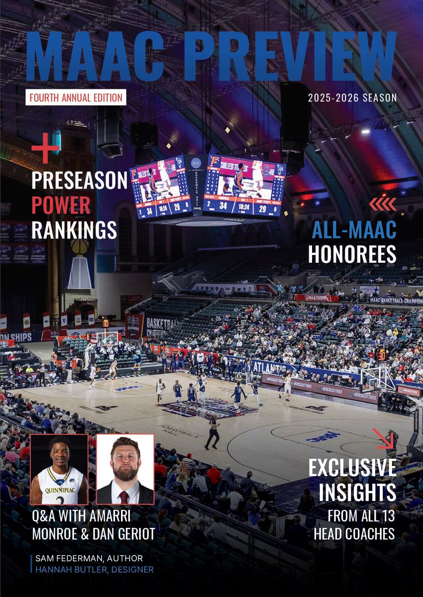 It’s almost time. Year 4 of the MAAC Season Preview is going to be the best version yet.

- In-depth previews of all 13 teams featuring head coach interviews
- Summer Q&amp;A’s with Amarri Monroe and Dan Geriot
- Over 30,000 words of MAAC content
- The best design yet

Monday.