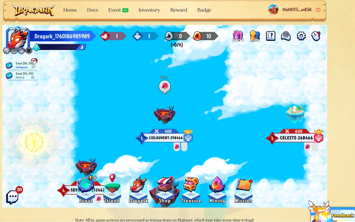 TomaszCrypto7's tweet image. Sezon 2 Beta Test for Mainnet w grze @playDRAGARK 🐲na #Starknet właśnie się rozpoczął i jest dostępny dla wszystkich!
Link: beta.dragark.net
Dodano nowe funkcje, a najlepsi gracze zostaną nagrodzeni 💲. Dodatkowo możecie zostawić swój feedback, formularz dostępny tutaj:…