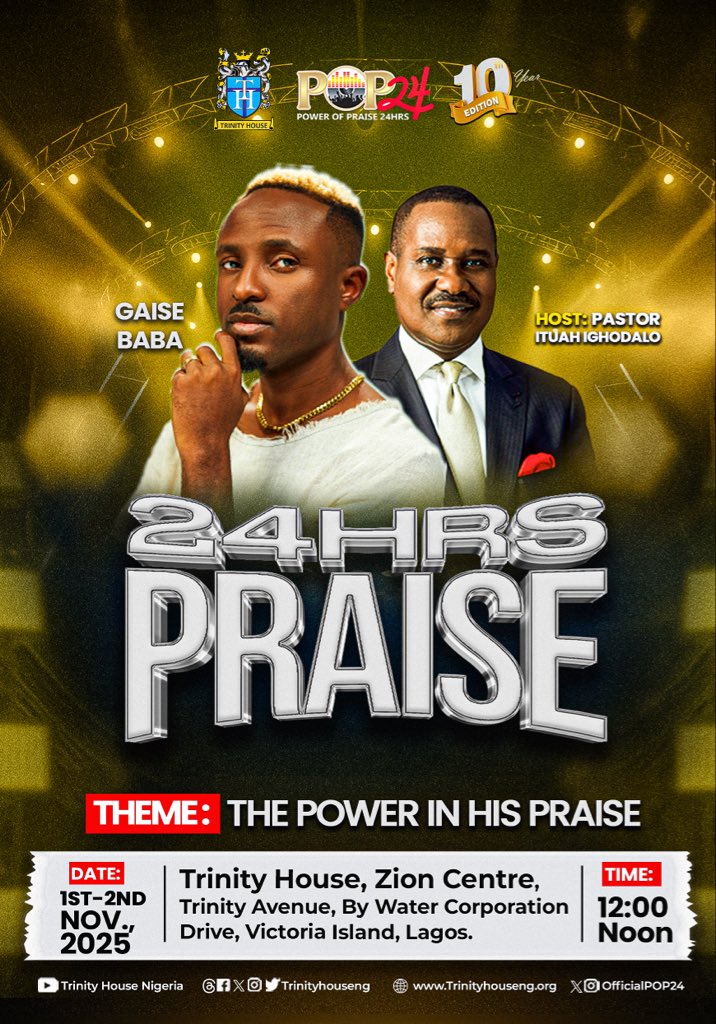 trinityhouseng's tweet photo. 21 days to go! Three weeks till the roof is raised with 24 hours of nonstop praise!
The atmosphere is building, and heaven is getting ready to meet us in praise.
#trinityhouse
#zioncentre
#believe
#pop24
#powerofpraise
#10thedition
#musicalconcert
#gospelmusic
#worship https://t.co/wieDPaH9yr