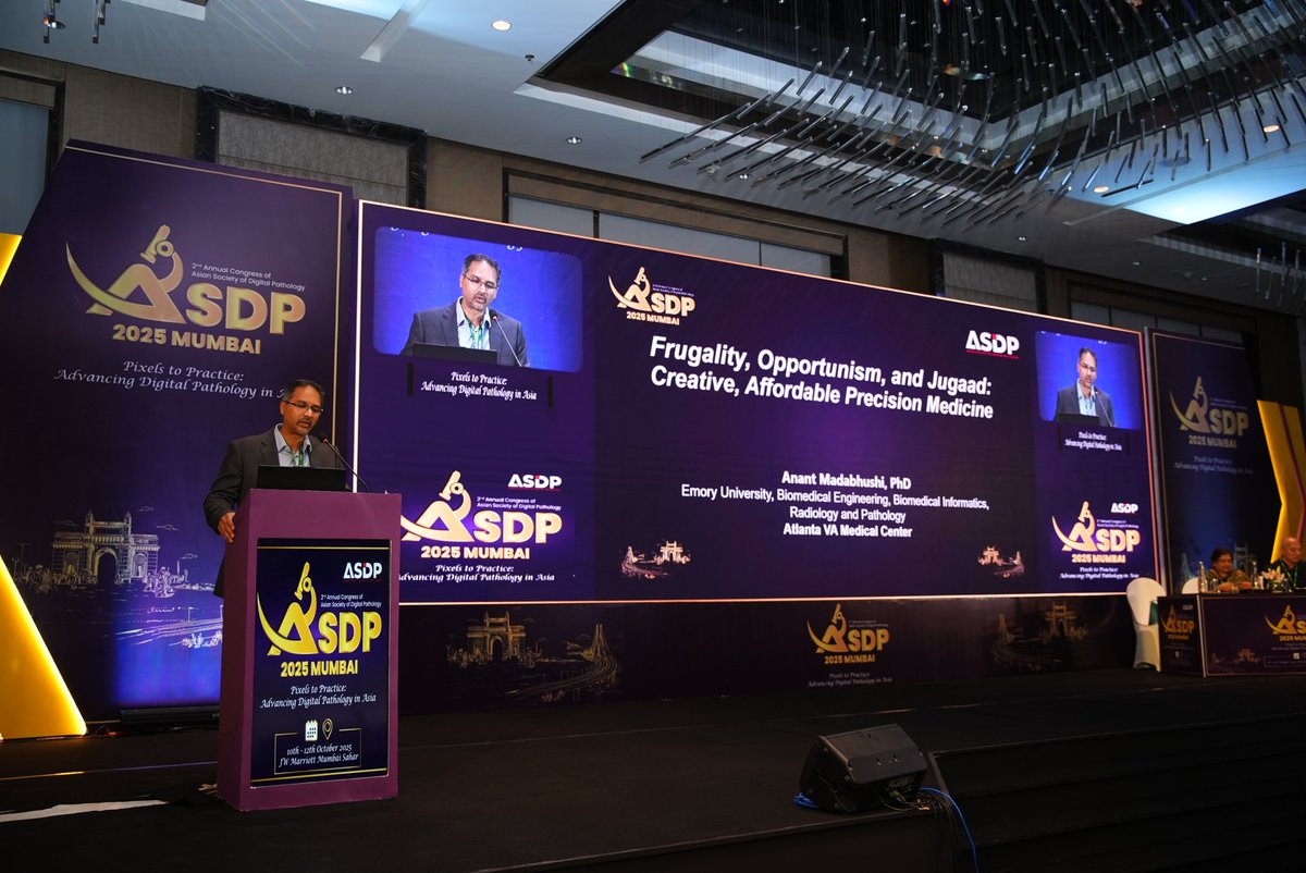 asdp_ai's tweet image. 🎊 Day 2 of #ASDP2025Mumbai wrapped up with cutting-edge talks, dynamic panels &amp;amp; inspiring discussions - from AI breakthroughs to the latest in #DigitalPathology!

👏 Thanks to all speakers &amp;amp; attendees for an amazing day. One more day to go—see you tomorrow!

#ASDP #Day2Recap