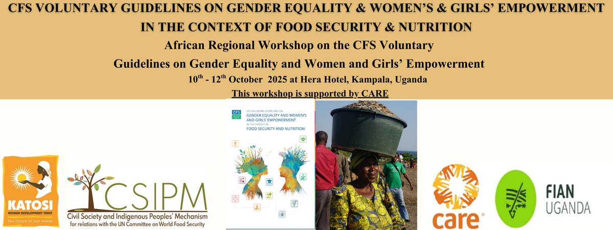 Katosi Women Development Trust (@katosiwomen) on Twitter photo KWDT  & <a href="/FianUganda/">FIAN Uganda</a> hosted the African Regional Workshop on the CFS Voluntary Guidelines on Gender Equality & Women & Girlsโ Empowerment #FoodSecurity #KWDT #FIAN KWDT  & <a href="/FianUganda/">FIAN Uganda</a> hosted the African Regional Workshop on the CFS Voluntary Guidelines on Gender Equality & Women & Girlsโ Empowerment #FoodSecurity #KWDT #FIAN
