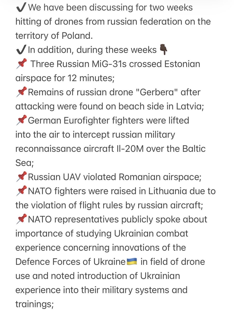 YekaterinaKoval's tweet image. Ukraine🇺🇦 has launched a new epoch✅ by creating a new system of the global security✅ #GlobalSecurity
✔️Almost every day we observe evidence that the full-scale war of russian federation against Ukraine🇺🇦 is not only about the territory of Ukraine.
Continuation👇🏿👇🏿👇🏿👇🏿👇🏿
