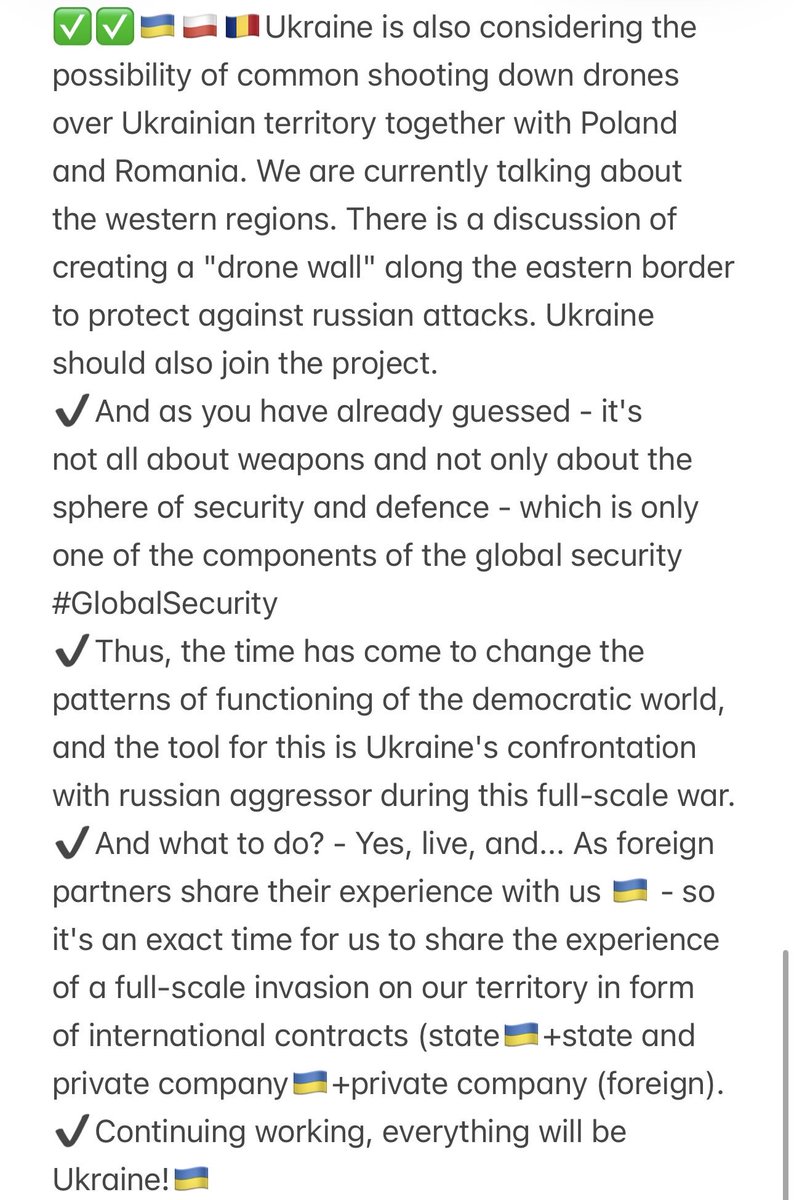 YekaterinaKoval's tweet image. Ukraine🇺🇦 has launched a new epoch✅ by creating a new system of the global security✅ #GlobalSecurity
✔️Almost every day we observe evidence that the full-scale war of russian federation against Ukraine🇺🇦 is not only about the territory of Ukraine.
Continuation👇🏿👇🏿👇🏿👇🏿👇🏿
